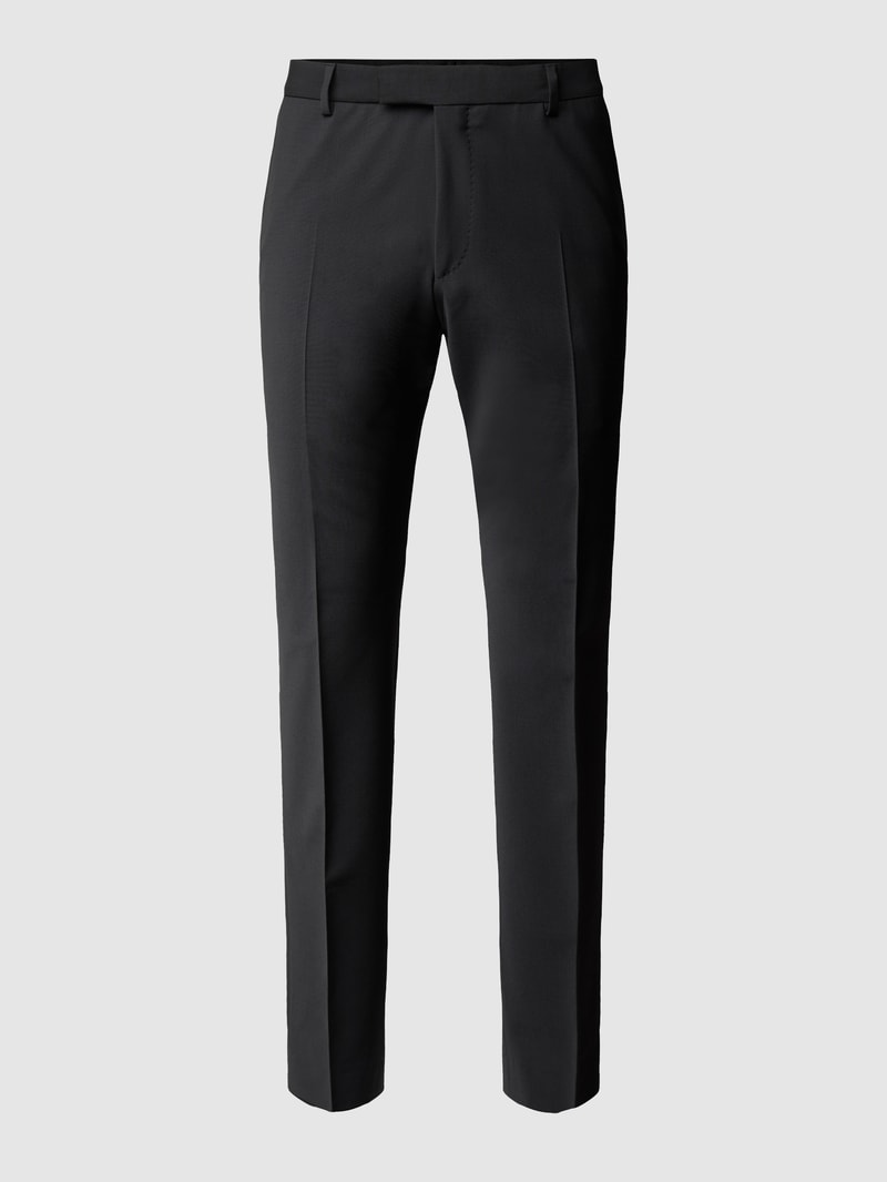 Slim Fit Anzughose mit Stretch-Anteil 'Flex Cross' in schwarz