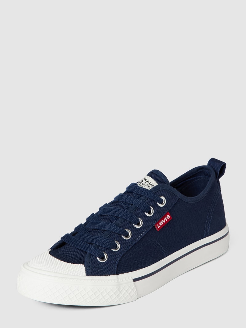 Sneaker mit Label-Details Modell 'MAUI' in marineblau