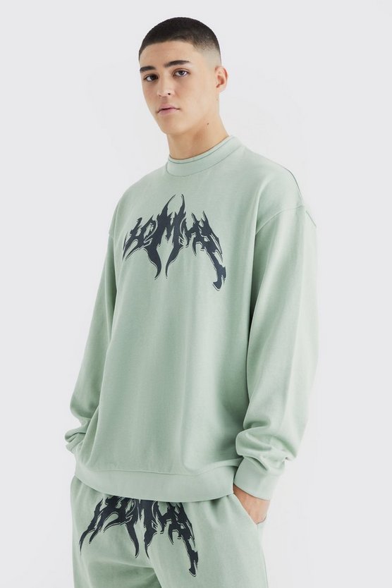 Oversize Sweatshirt-Trainingsanzug