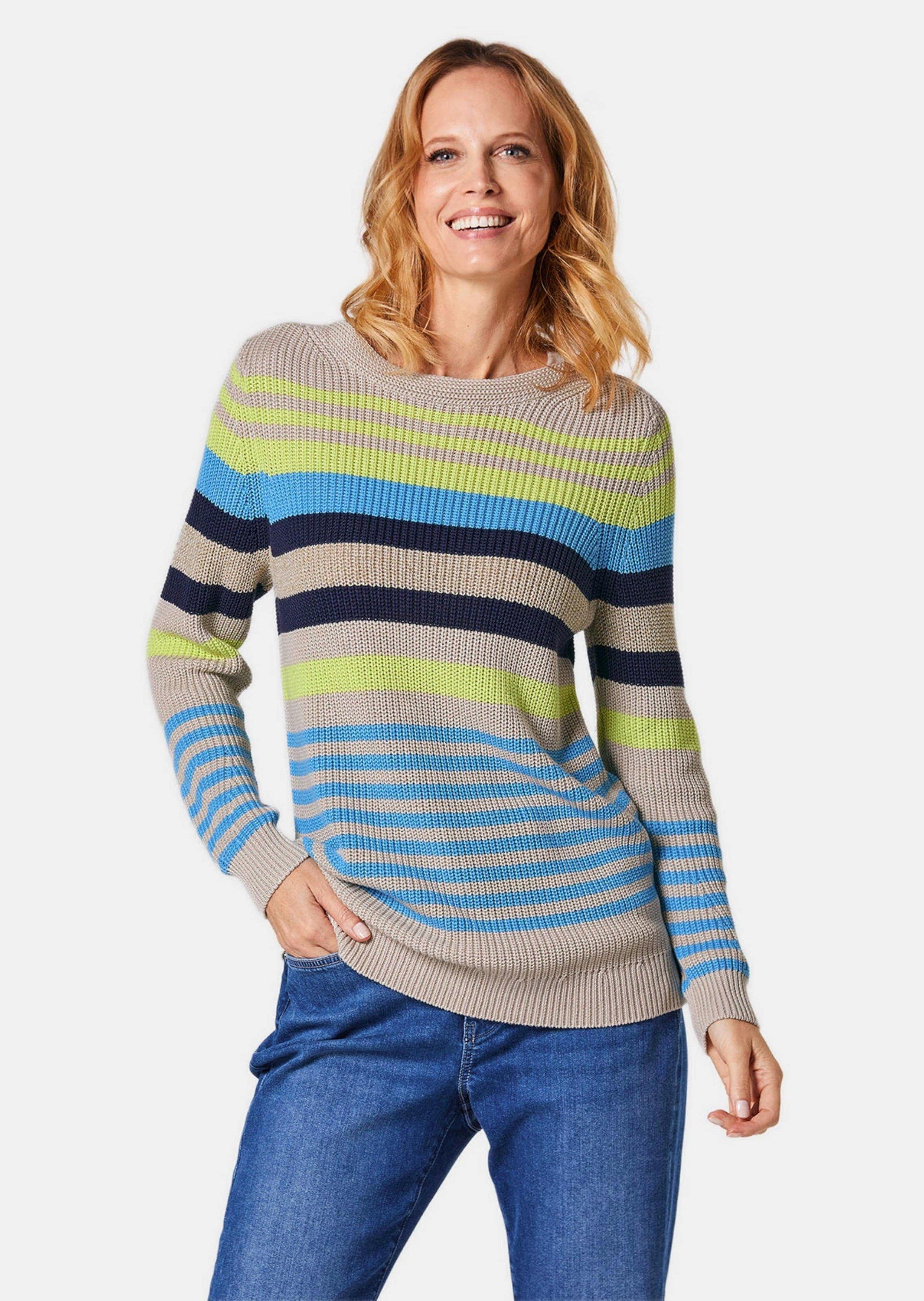 GOLDNER Strickpullover Ringelpullover