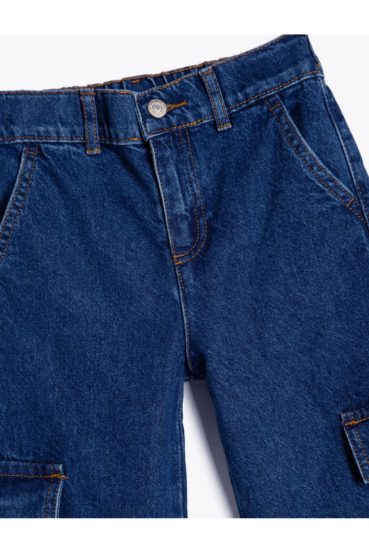 Koton  Cargo-Jeans mit elastischen Taillentaschen und verstellbarer Innenseite aus elastischer Baumwolle