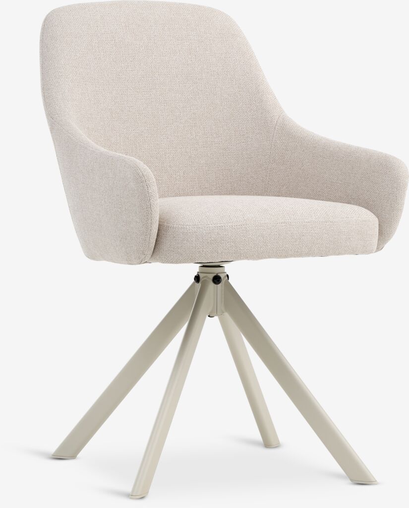 ROSTRUP ROSTRUP huske spisestol, beige stoff