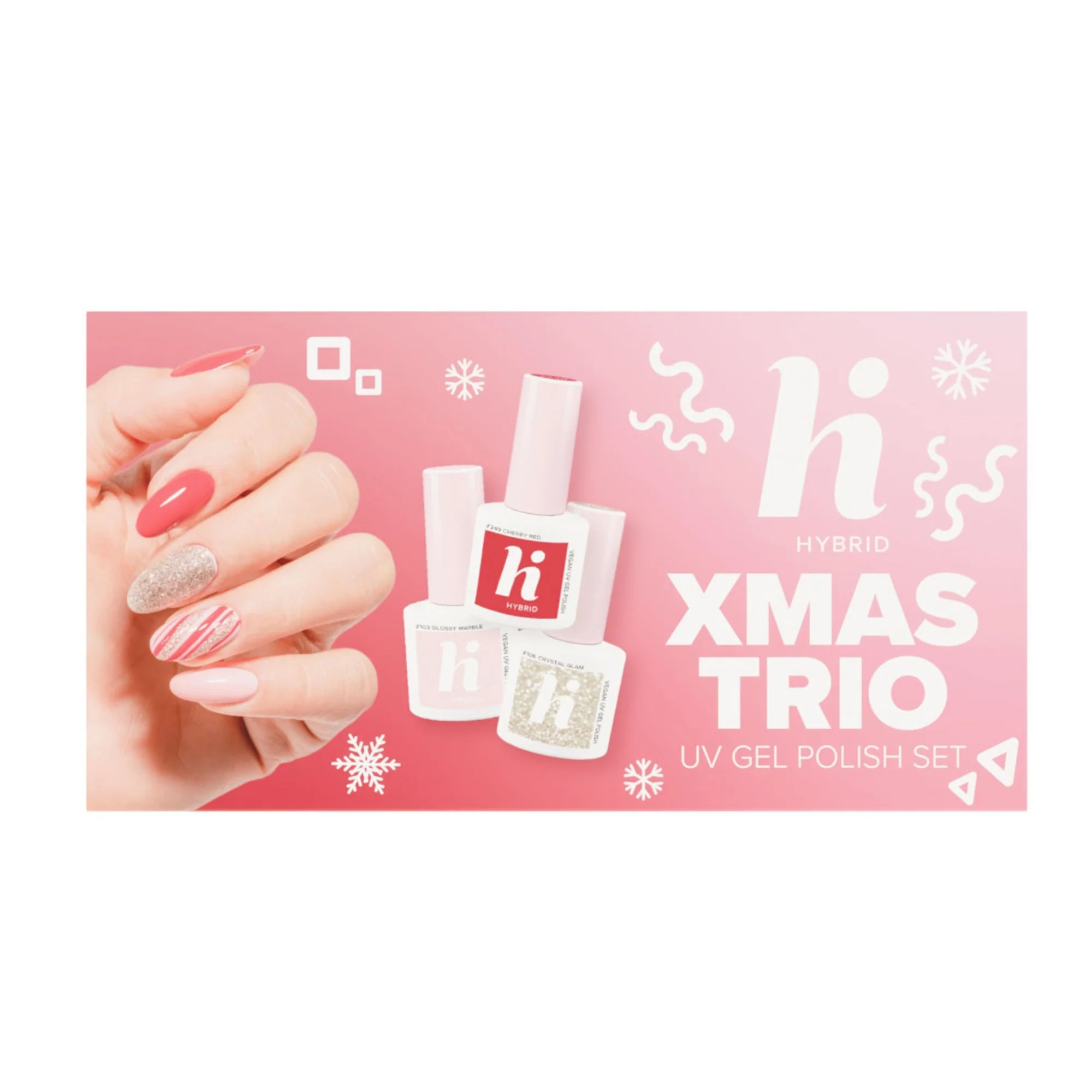 UV gel lak za lice XMAS TRIO set - Make Up Box