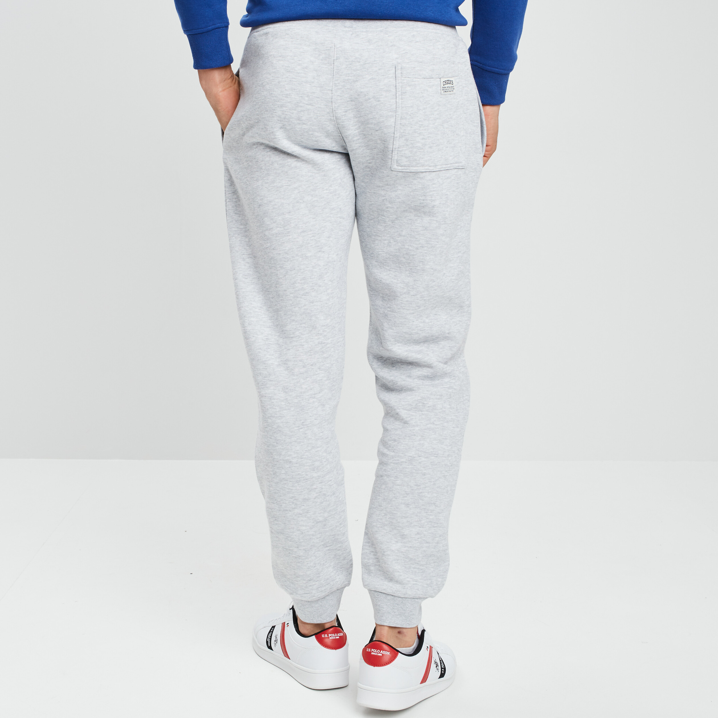 Pantalon jogging ajusté Creeks gris homme | La Halle