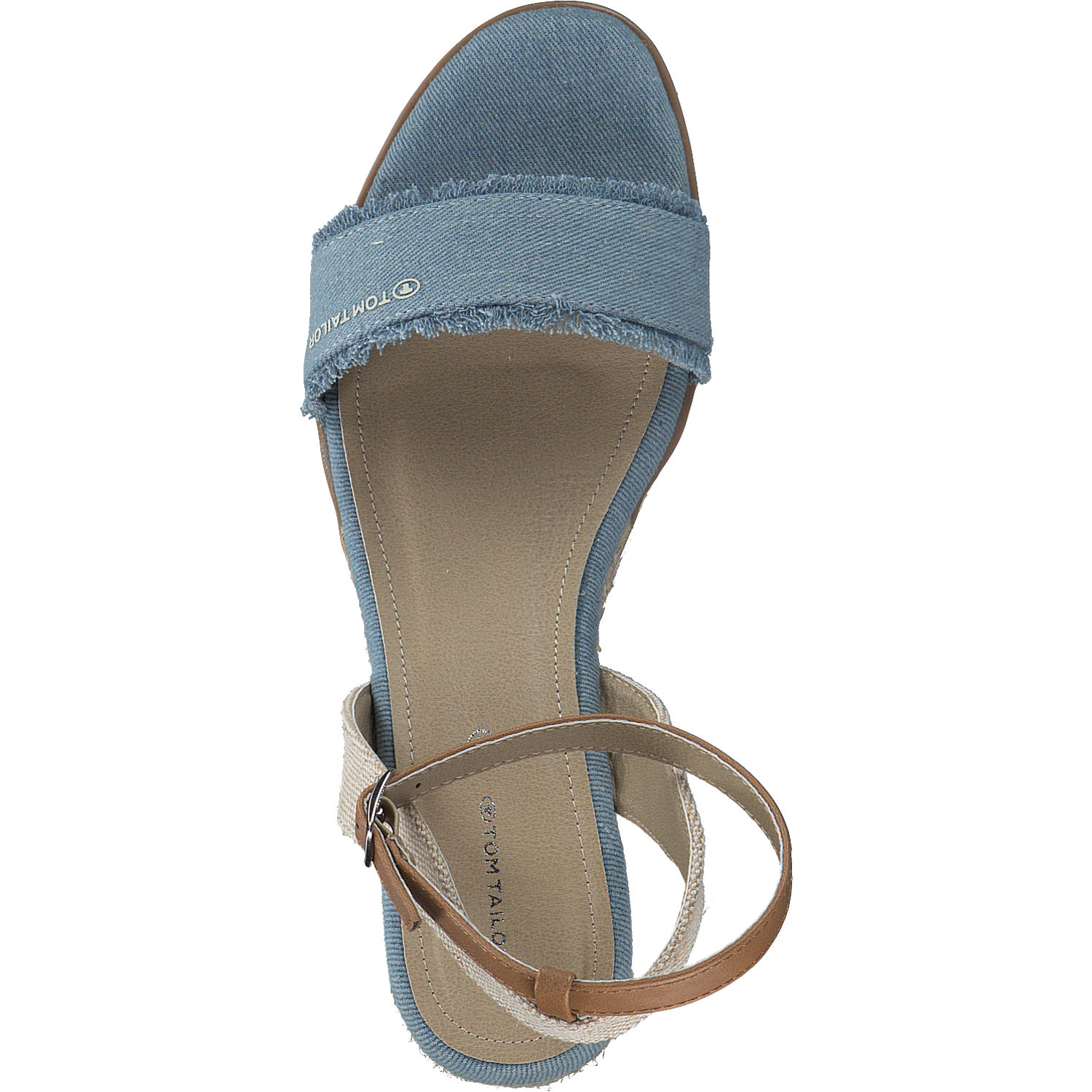 Tom Tailor 5390040017, Plateau-Sandaletten, Damen, sky