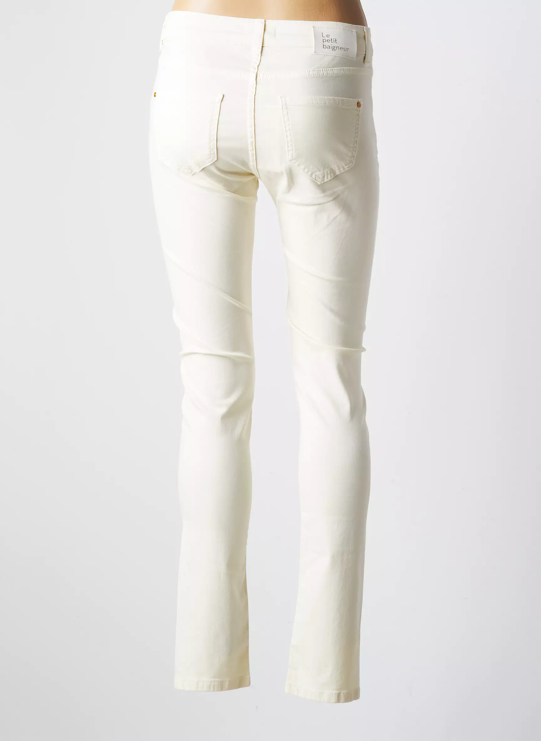 Le Petit Baigneur Pantalons Slim Femme couleur beige