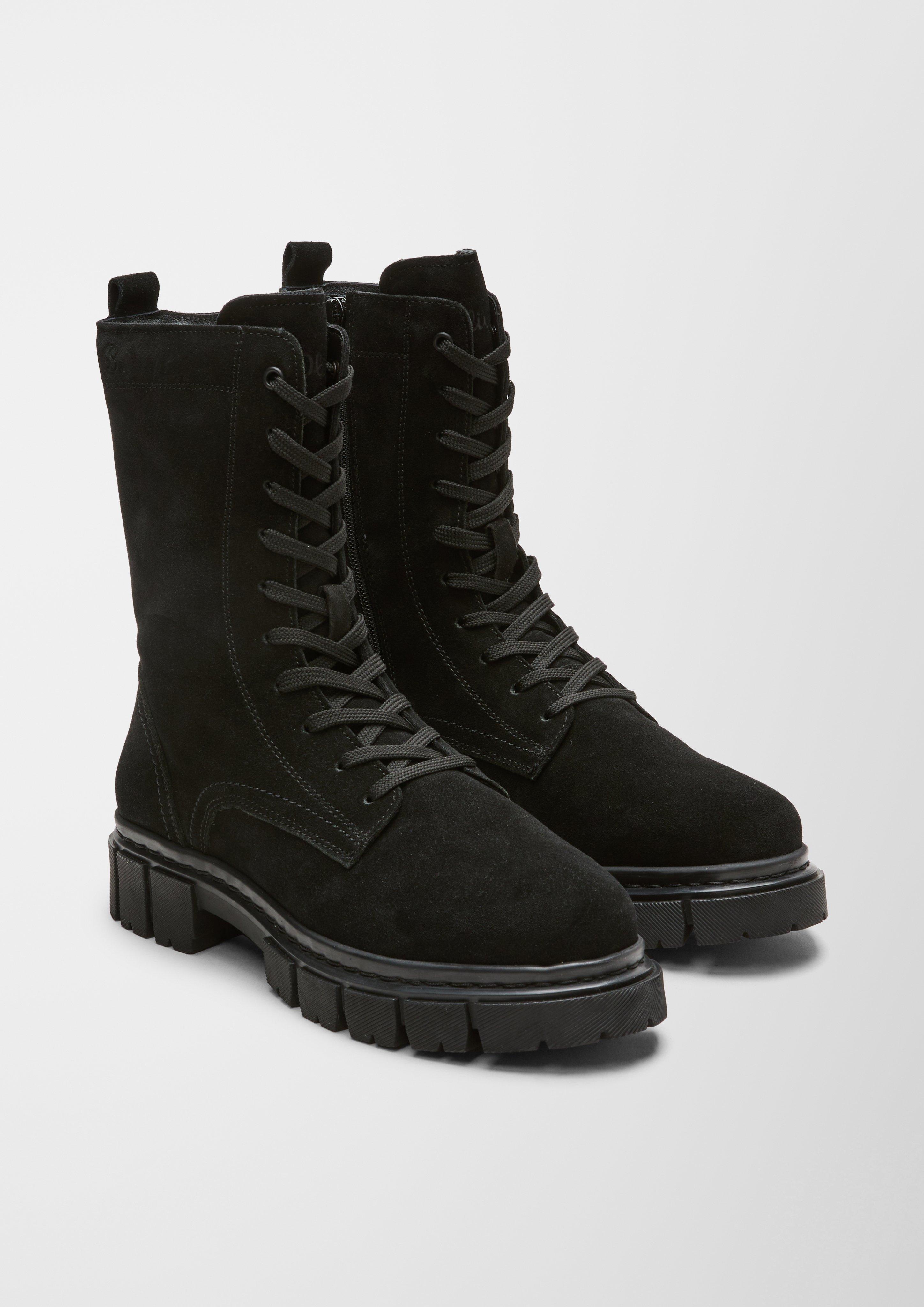Warm gefütterte Lederstiefel  6006637-001