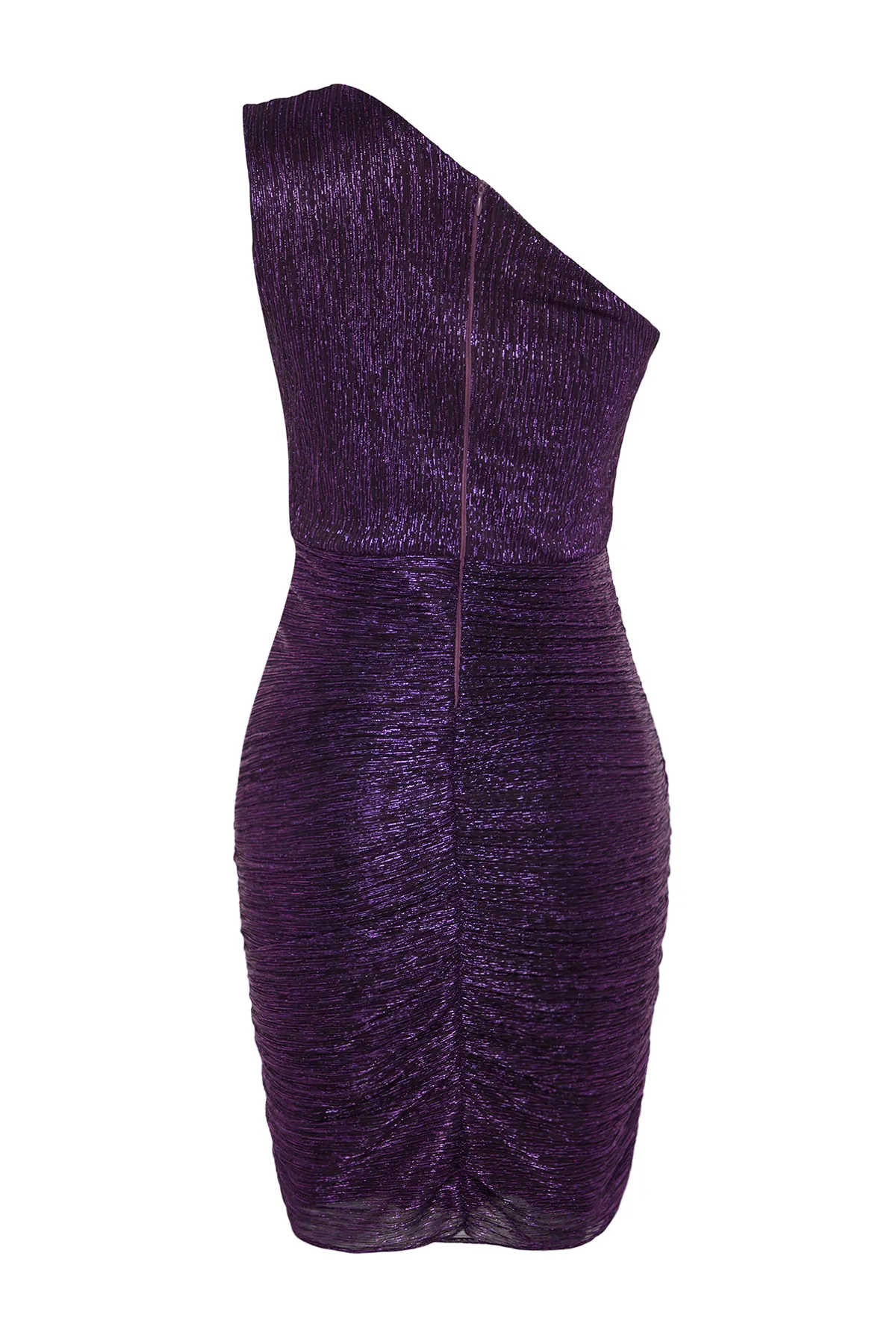 Trendyol Collection  Lila glitzerndes, tropfenförmiges, elegantes Abendkleid TPRSS21EL2596
