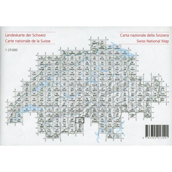 Swisstopo 1 : 25 000 Simplon - Wanderkarte
