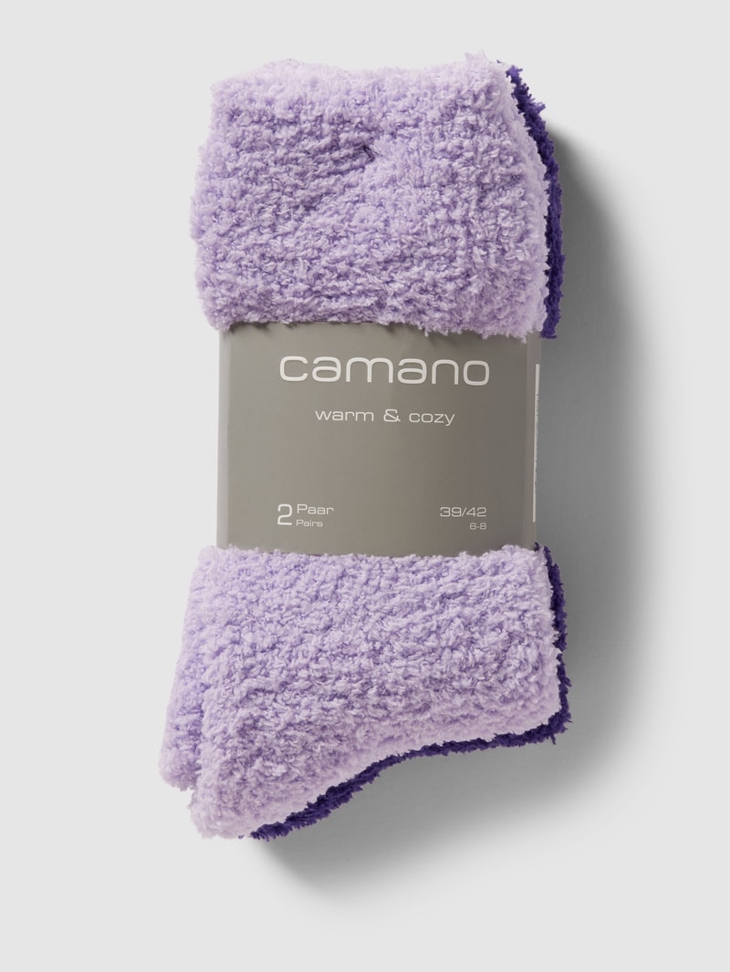 Socken mit Strukturmuster in lila