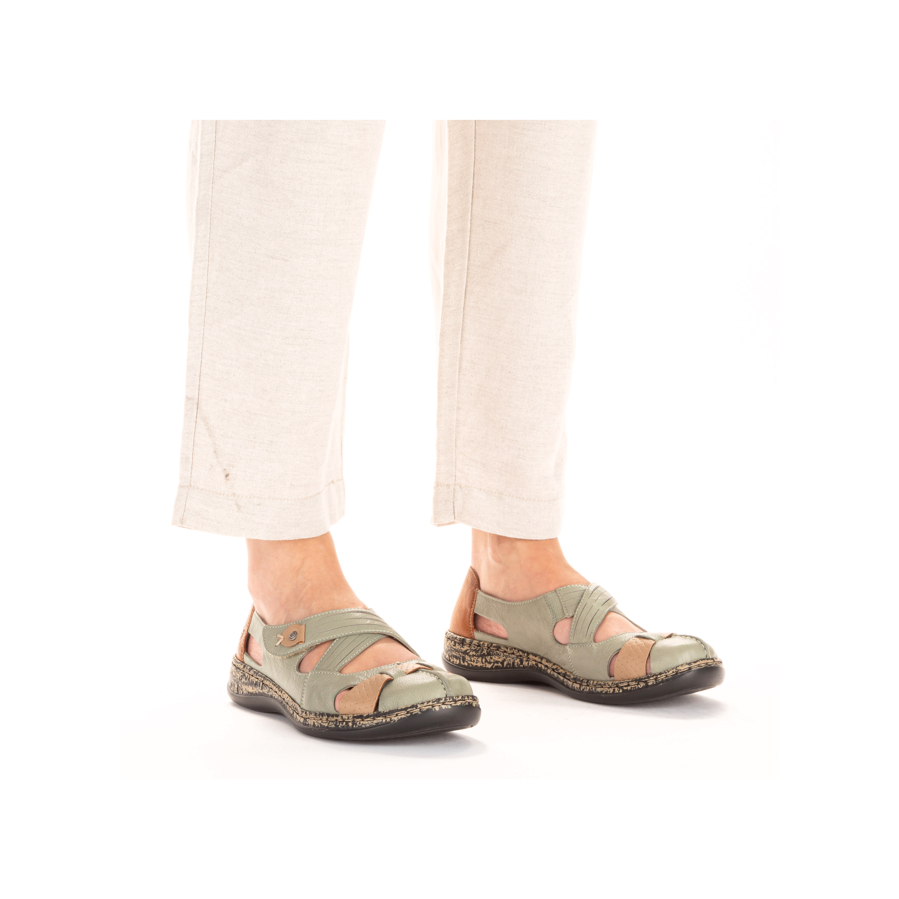 Rieker Damen Ballerinas mintgrün