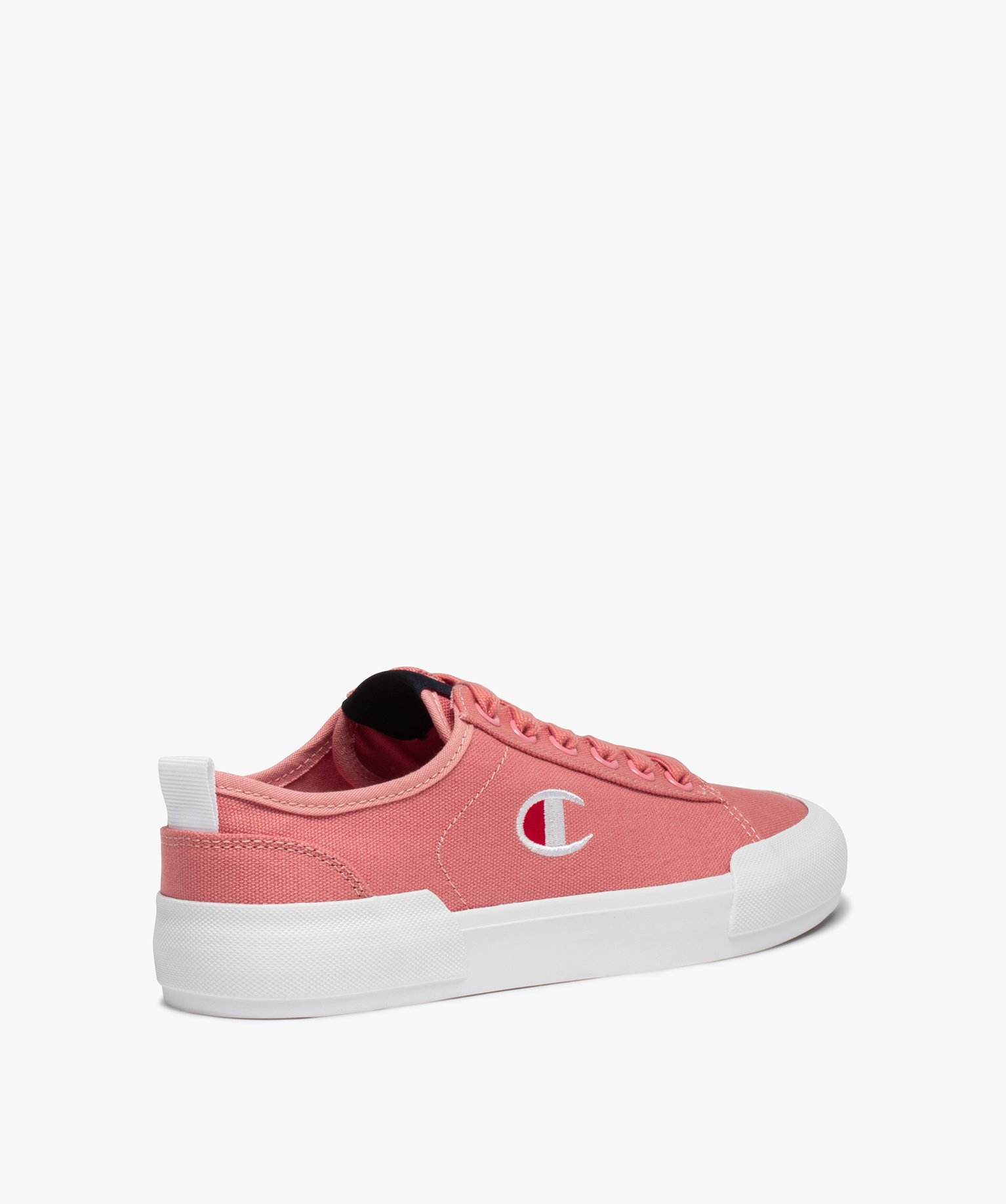 Baskets femme en toile unie à lacets – Champion Revoli rose | GEMO