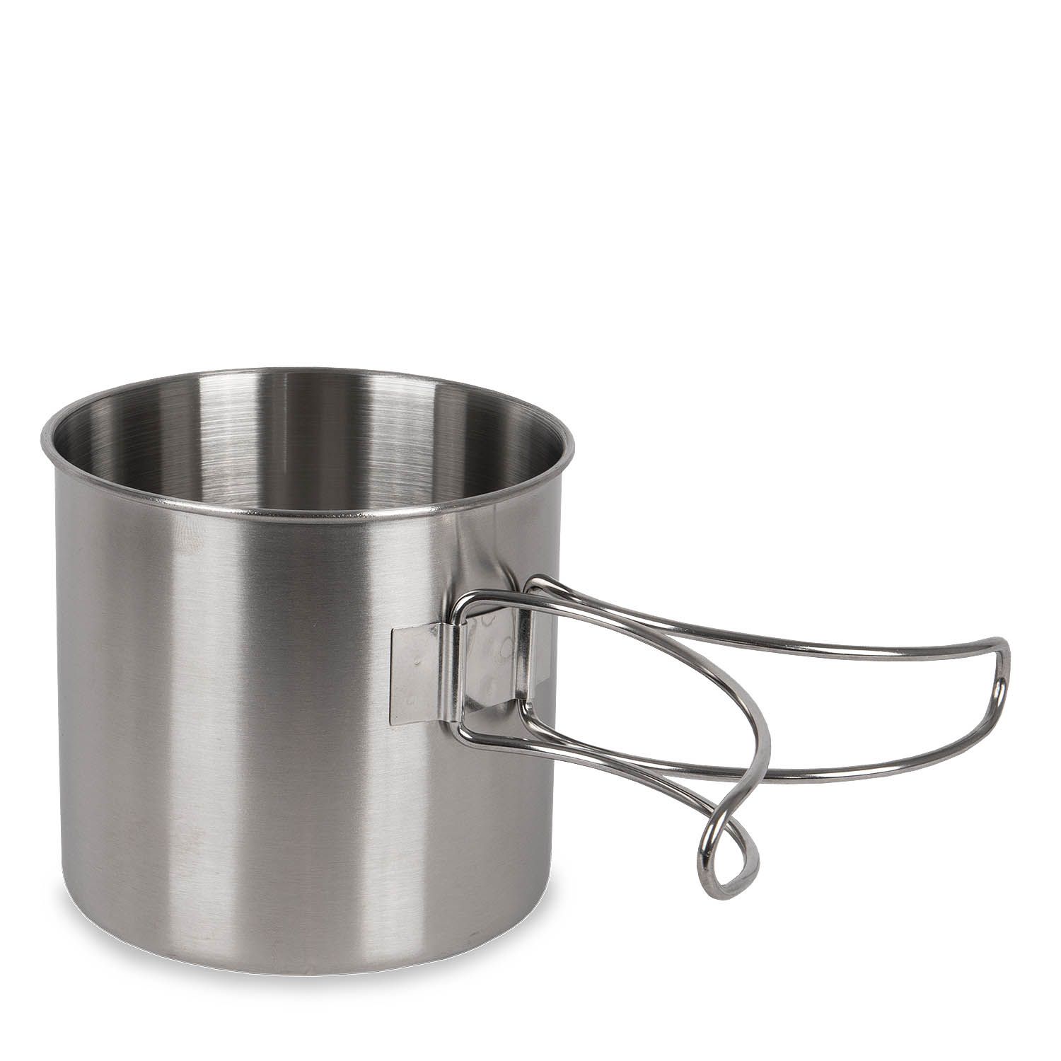 Edelstahl Trinkbecher mit Klappgriffen