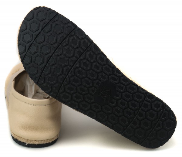 Martin Natur ~ Bio Leder Slipper Apache ~ Beige