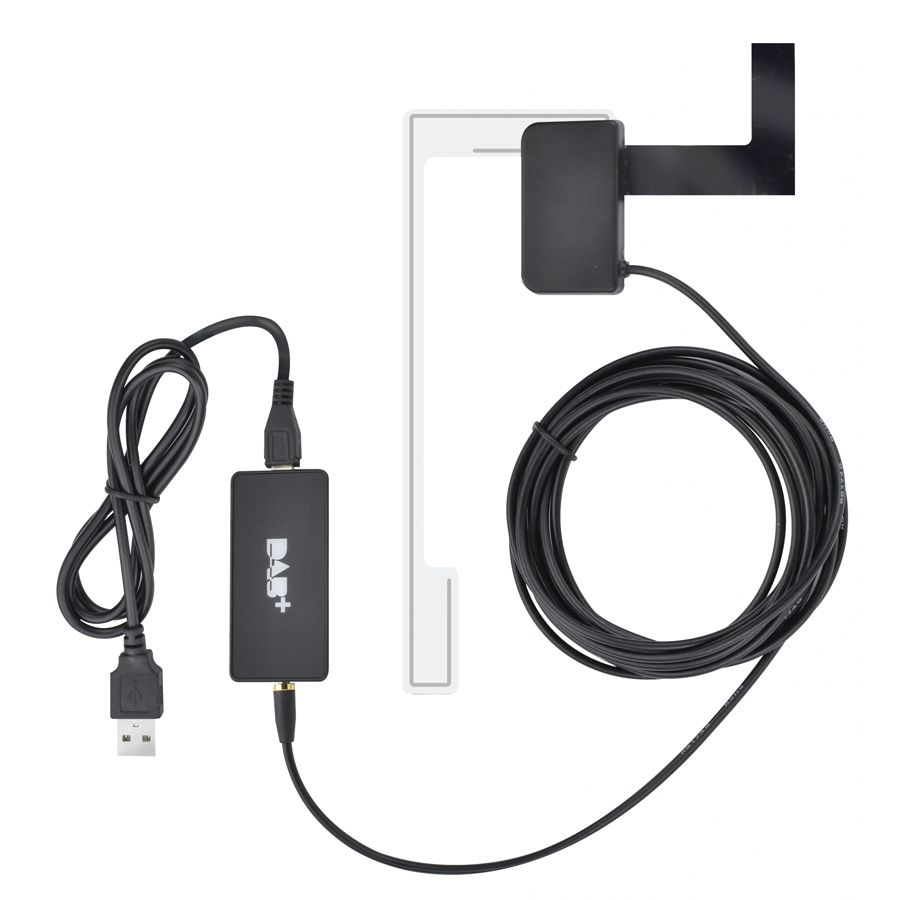 Glasantenne mit DAB+ Empfang und Android Plug&Play Kit VM224, von Phonocar, 1 Stück - ATU