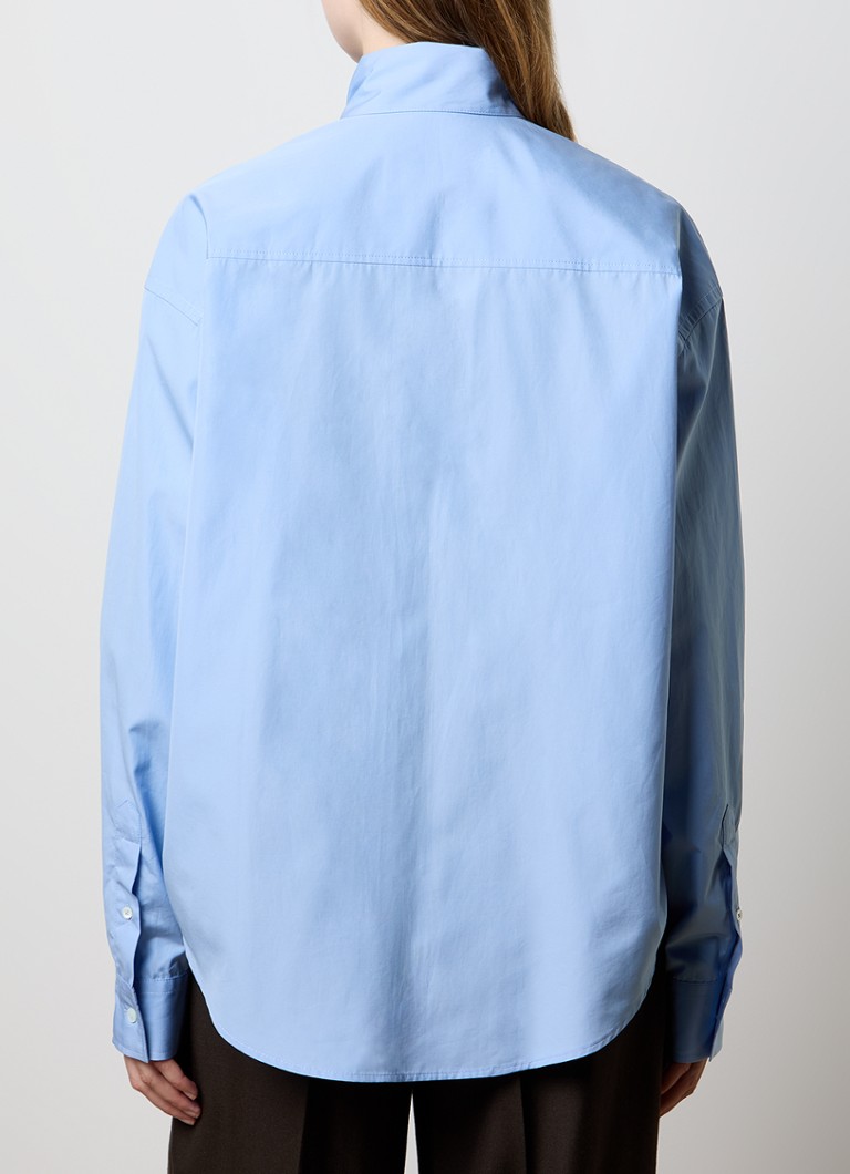 AMI Paris Blouse with shawl collar and chest pocket