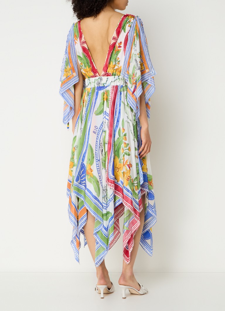 Vestido túnica midi con estampado floral de Farm Rio Tropical Destination