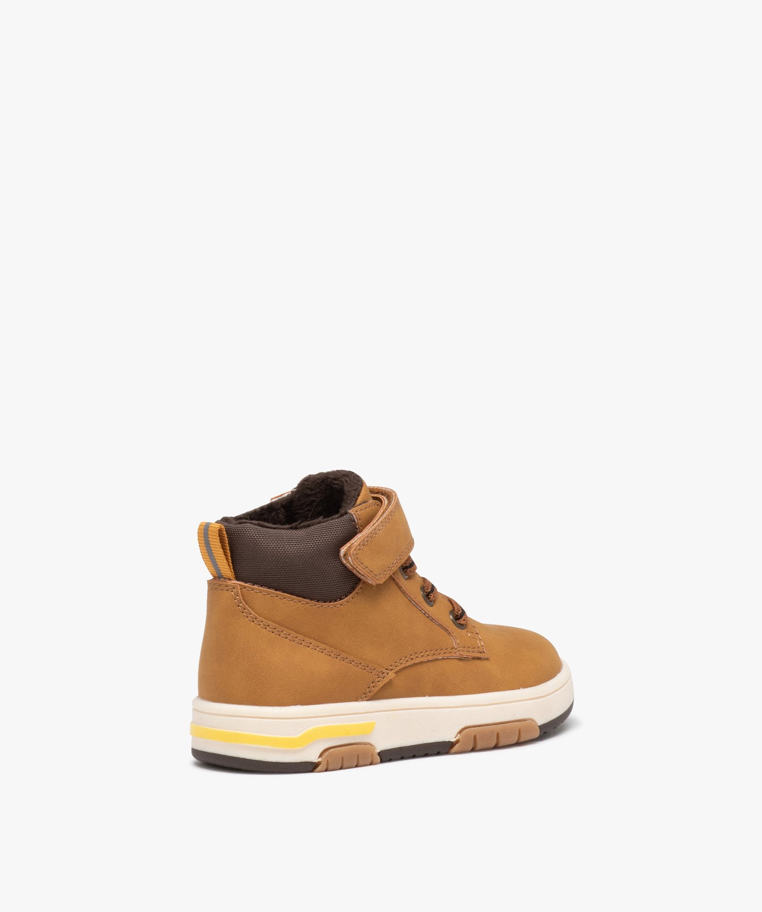 Boots doublé fermeture scratch bébé Garçon camel | GEMO