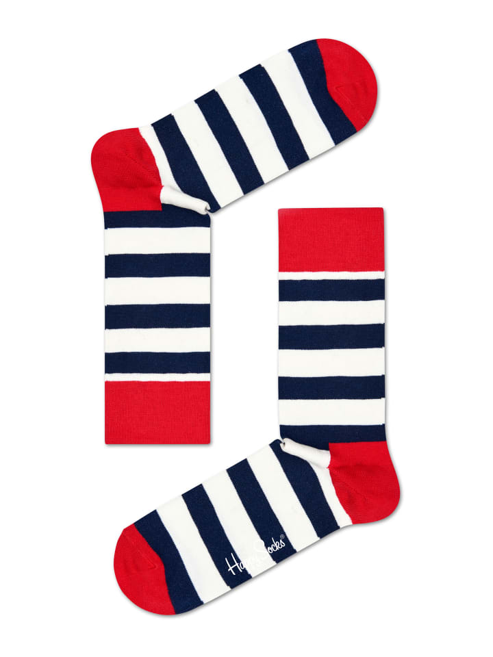 Happy Socks Socken 2-Pack Classic Big Dot Socks in dark blue, white, red günstig kaufen