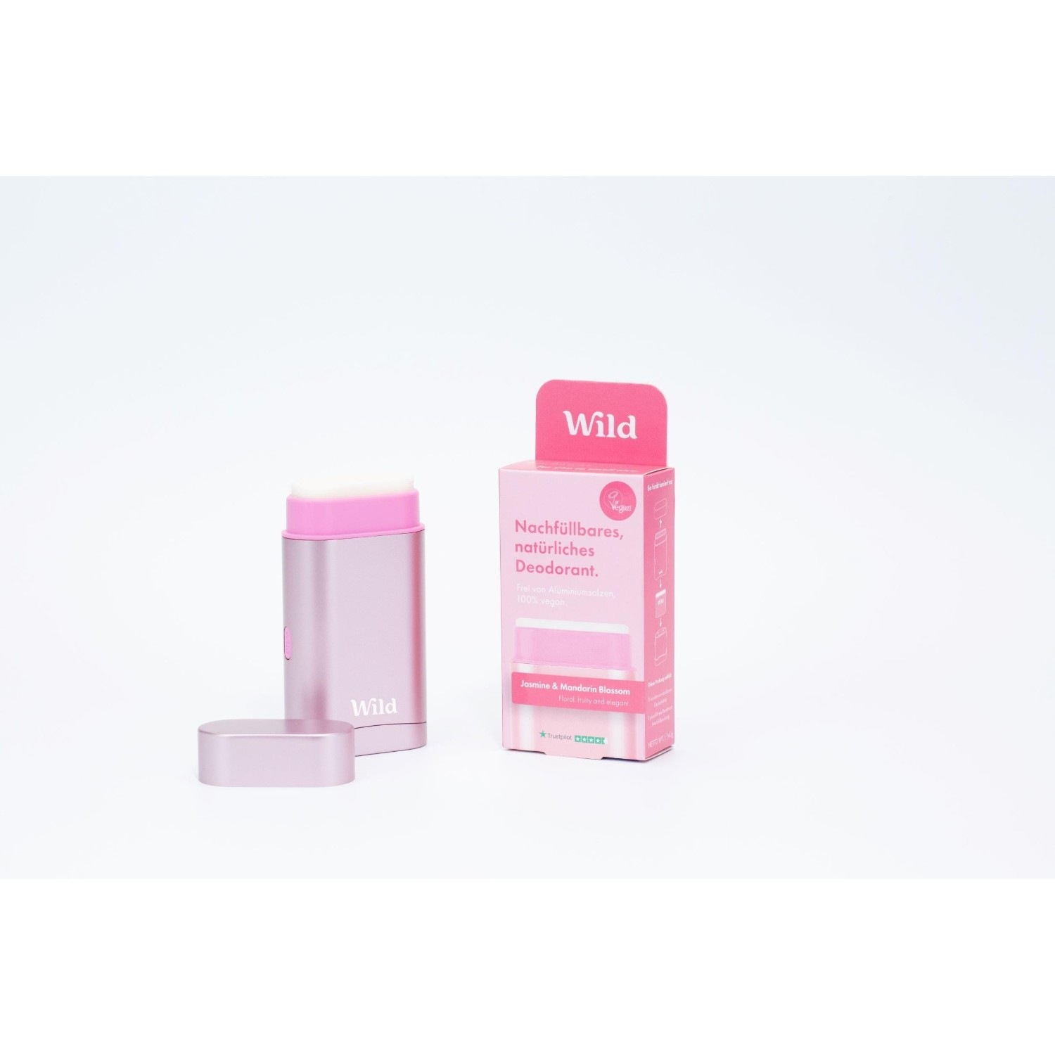 Deo Startpaket: Behälter Rosa & Jasmine Refill Deo