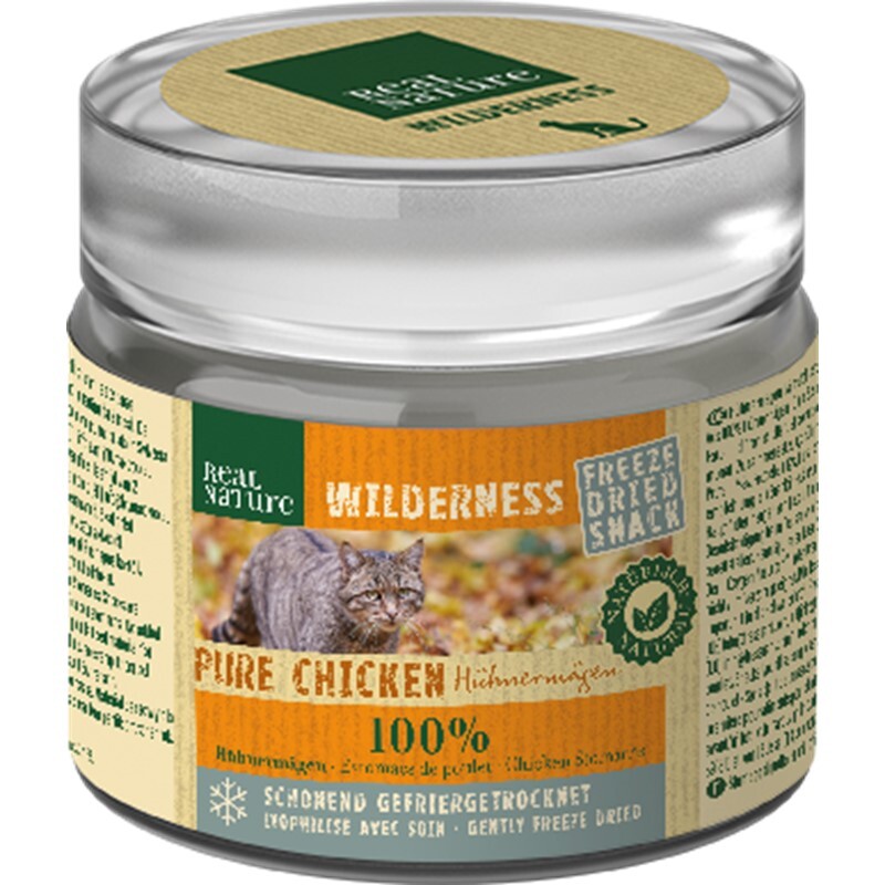 REAL NATURE Snacks REAL NATURE Wilderness gefriergetrocknete Hühnermägen 6x15g
