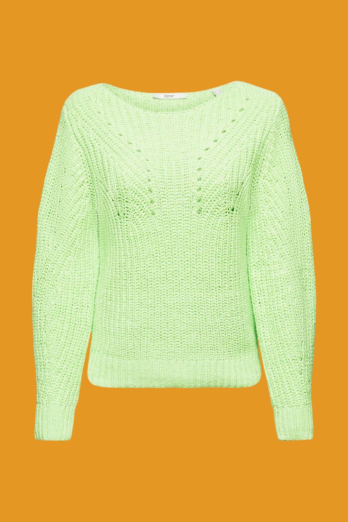 Offenmaschig gestrickter Pullover