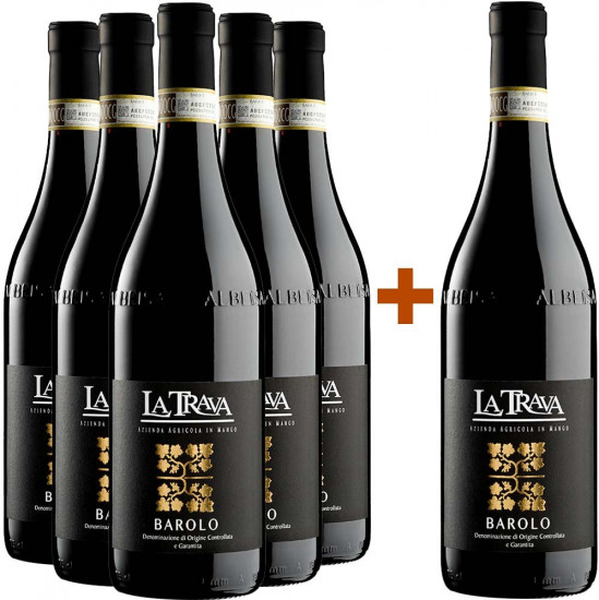 5+1 Paket 2019 Barolo DOCG trocken - La Trava