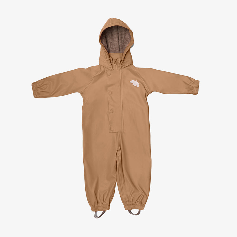 aarhus rain suit wool caramel - Braun