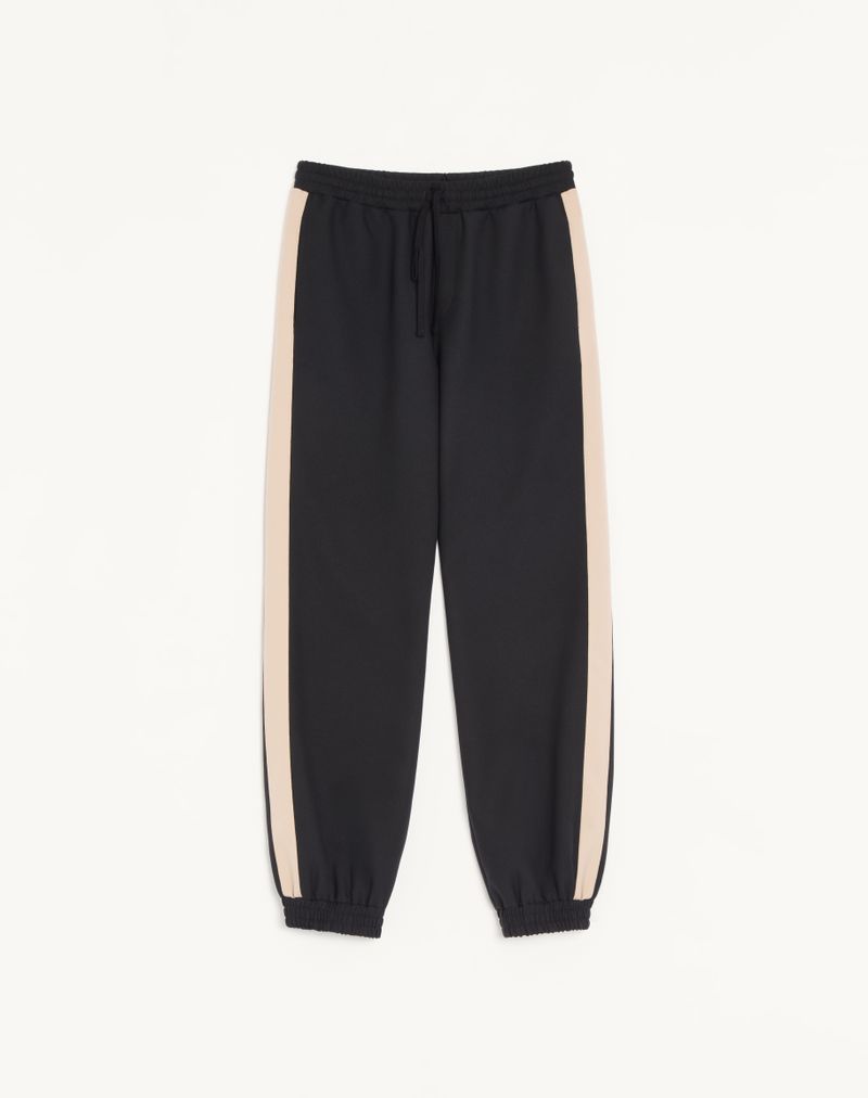 Calças de nylon Valentino com detalhes dourados