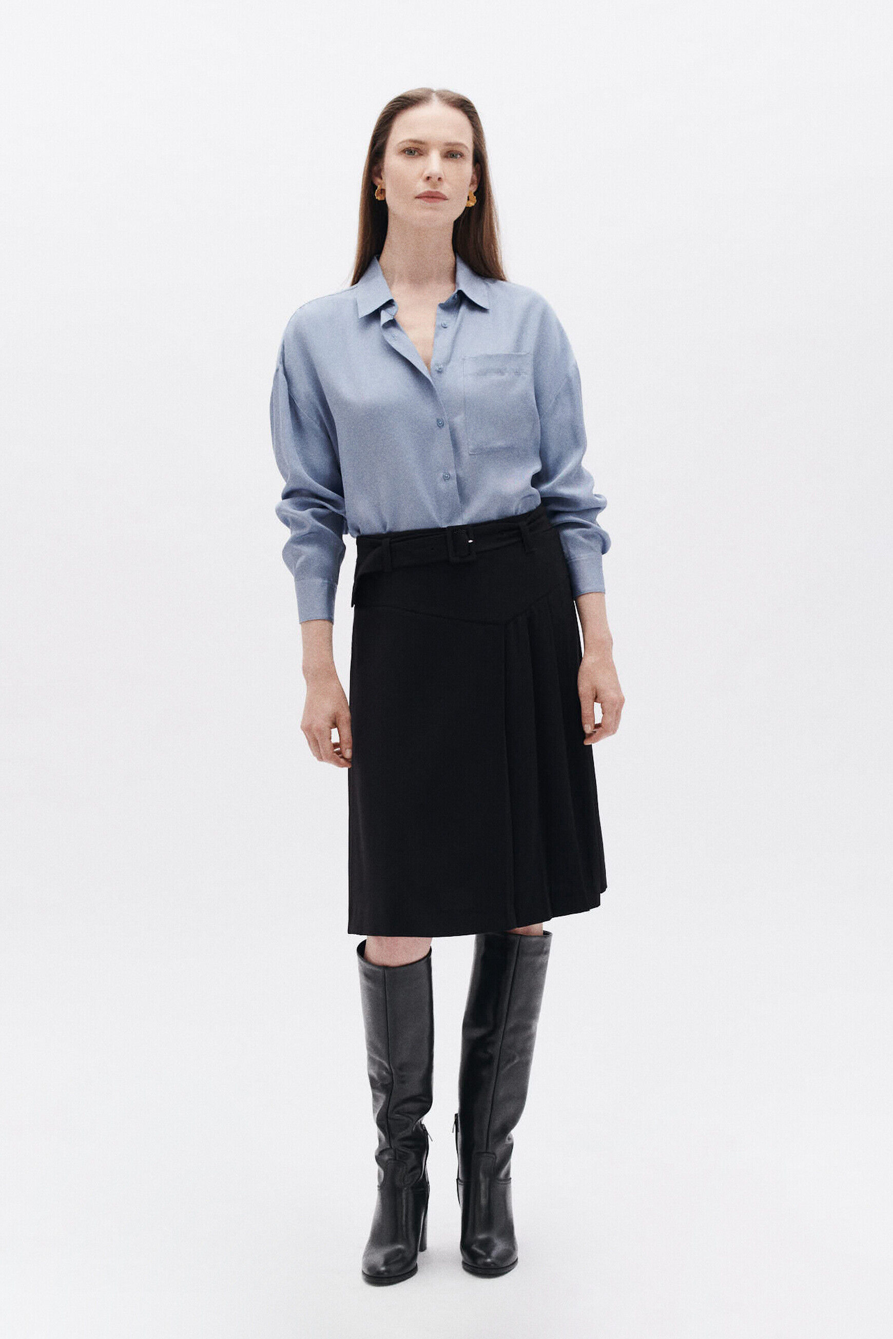 Jupe jarette noir femme