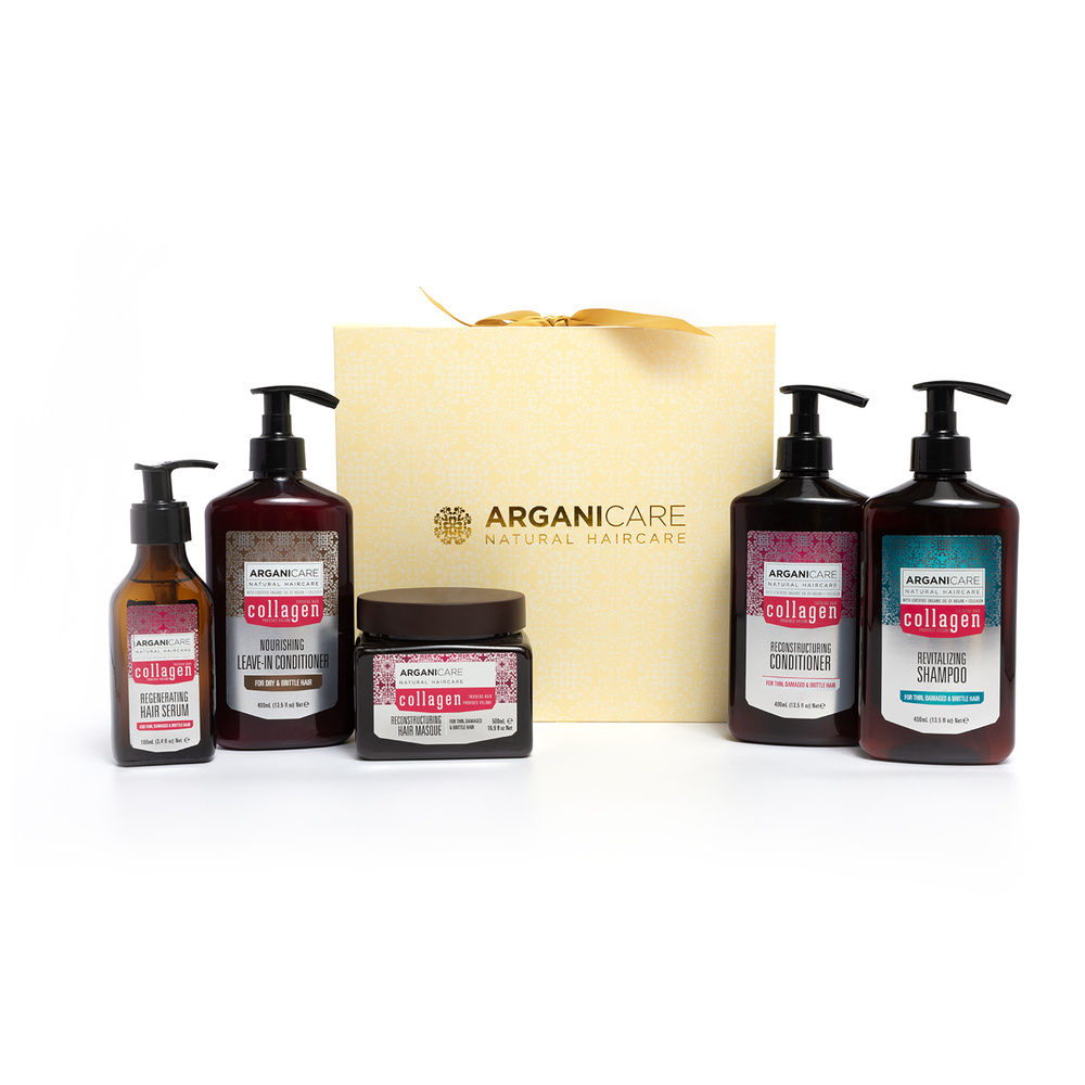 Arganicare coffret cheveux fins , dévitalisés, sans volume COFFRET CADEAU