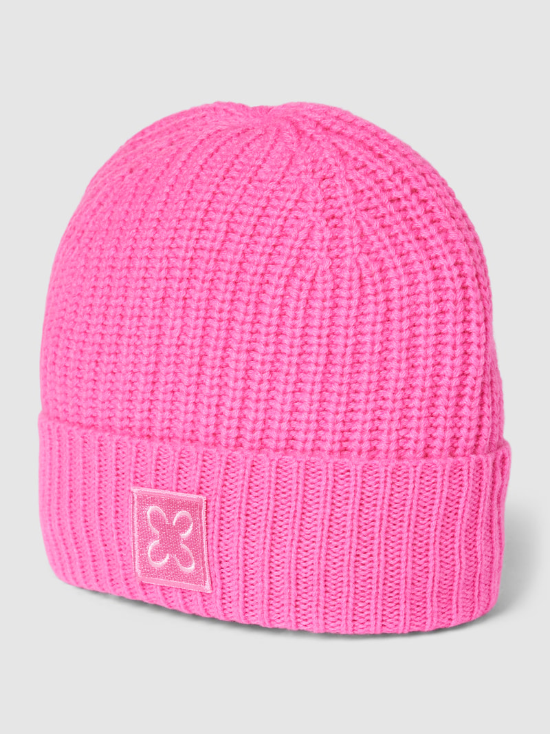 Beanie mit Woll-Anteil in pink