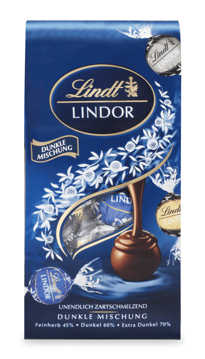 LINDOR Kugel Beutel Dunkle Mischung, 136g