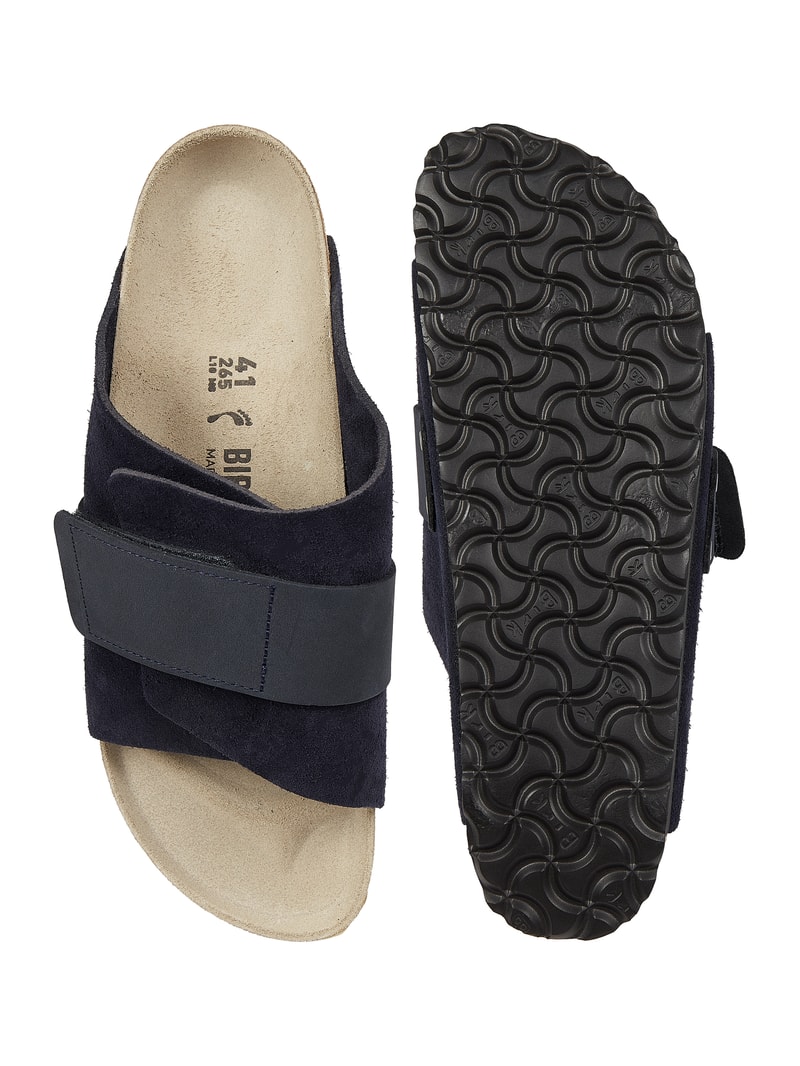 Sandalen aus Nubukleder Modell 'Kyoto' in blau