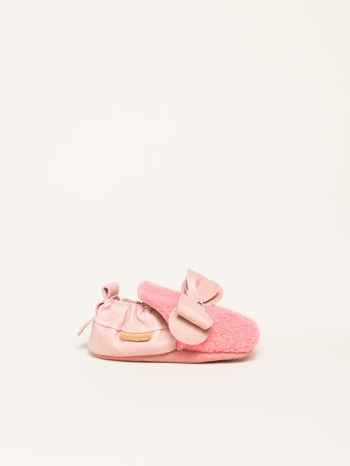 Gottstein Krabbelschuhe Bow in pink günstig kaufen