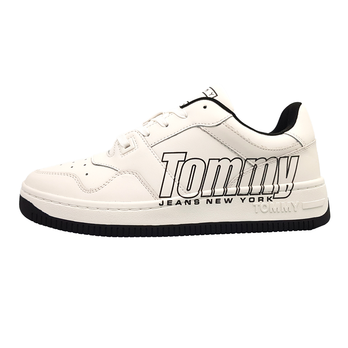 Tommy Hilfiger TJM Basket Logo Men EM0EM01257YBL Weiß YBT Ecru
