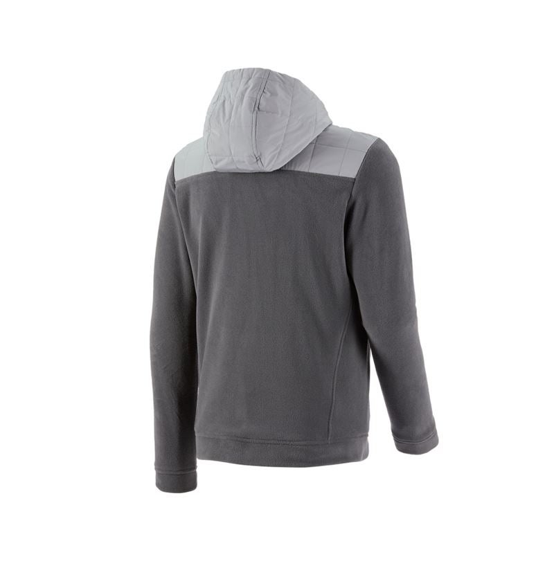 Hybrid Kapuzenfleecejacke e.s.concrete