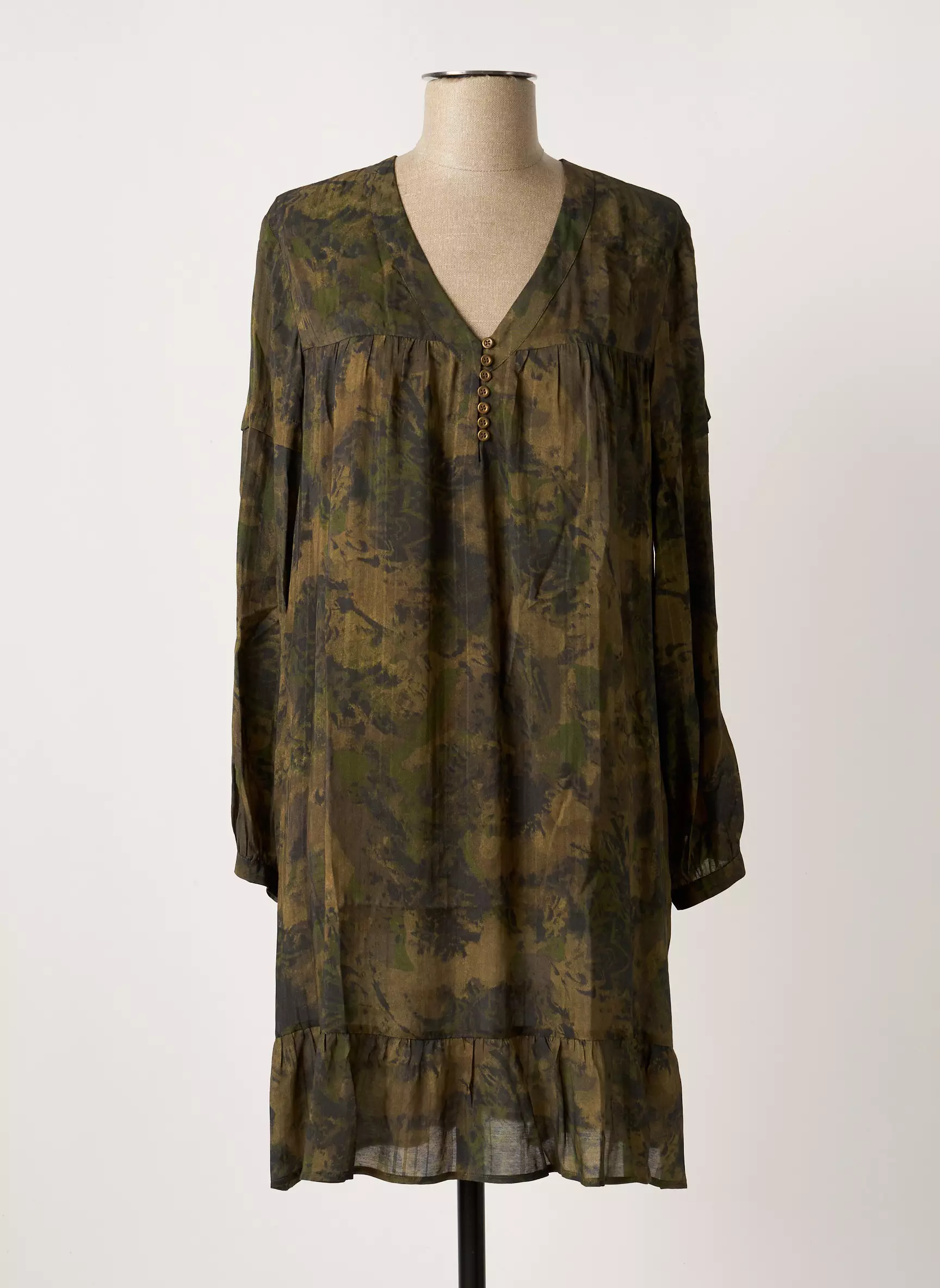 Eva Kayan Robes Mi Longues Femme couleur vert