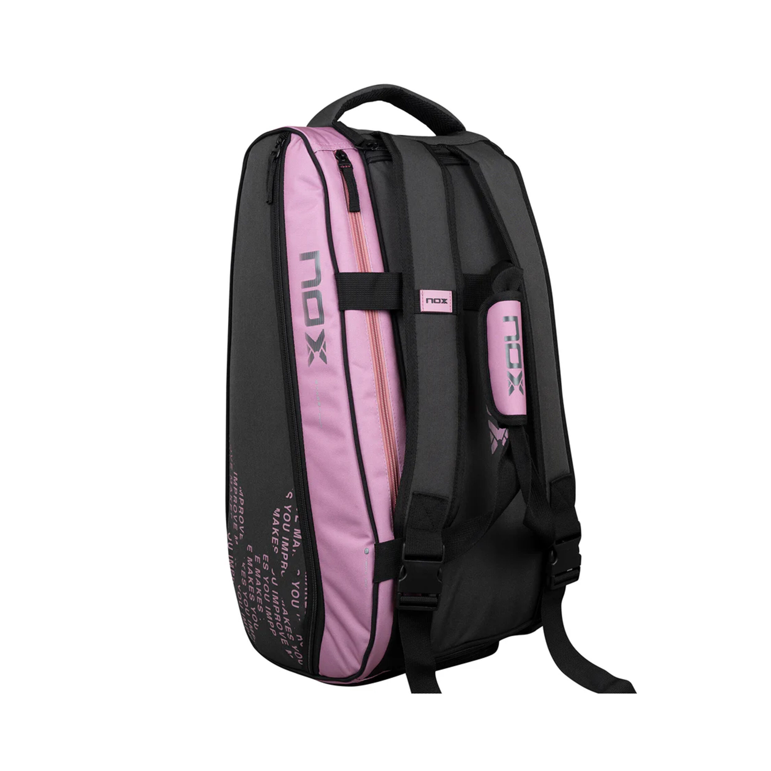 Padelschlägertasche - Grau, Pink