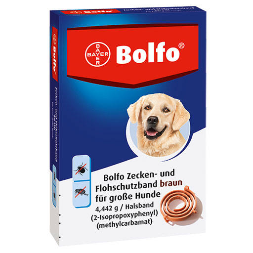 BOLFO Flohschutzband braun f.große Hunde  1 St  Halsband