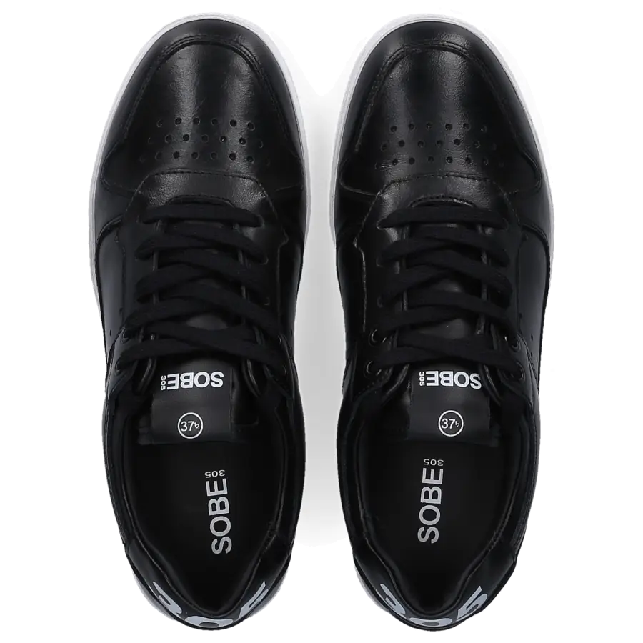 305 SOBE - Sneaker low DELANO Kalbsleder - schwarz
