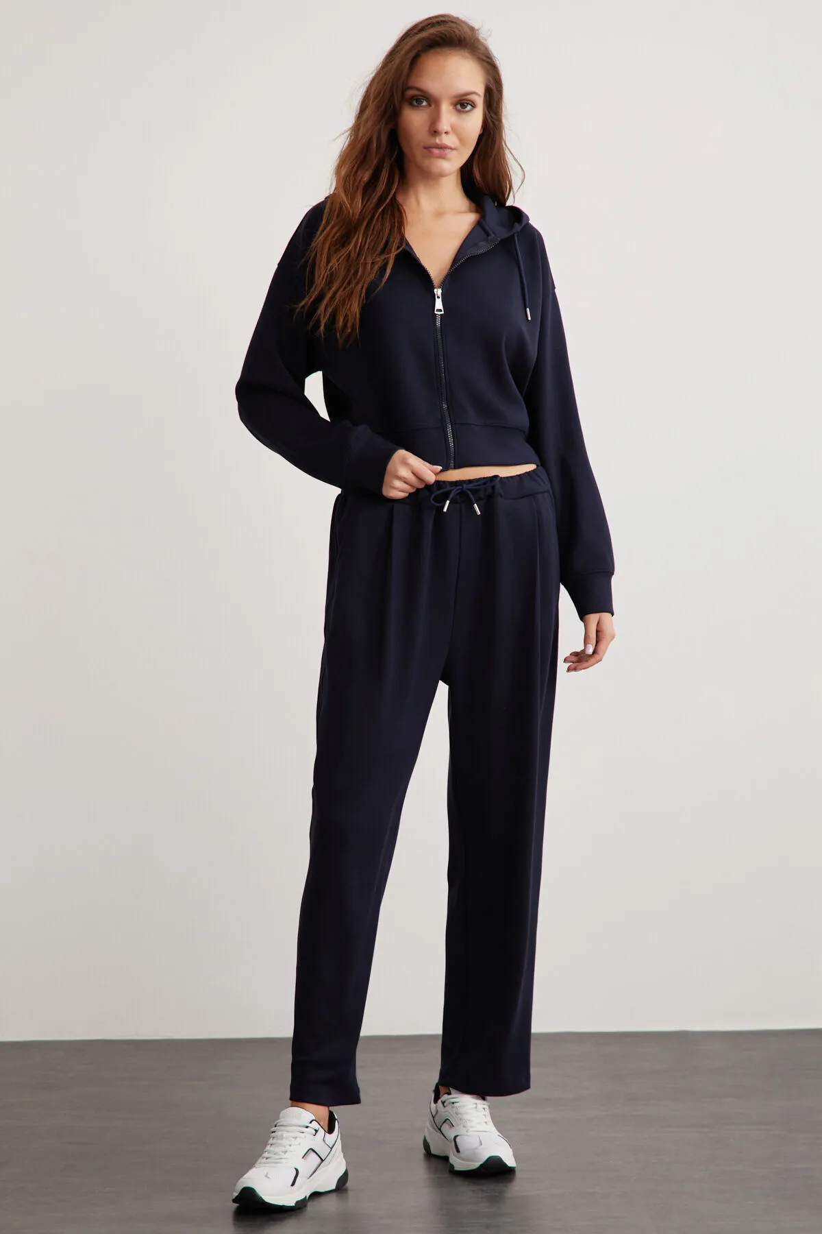 GRIMELANGE  Gıada Marineblaue Damen-Jogginghose mit elastischem Bund und Seitentaschen