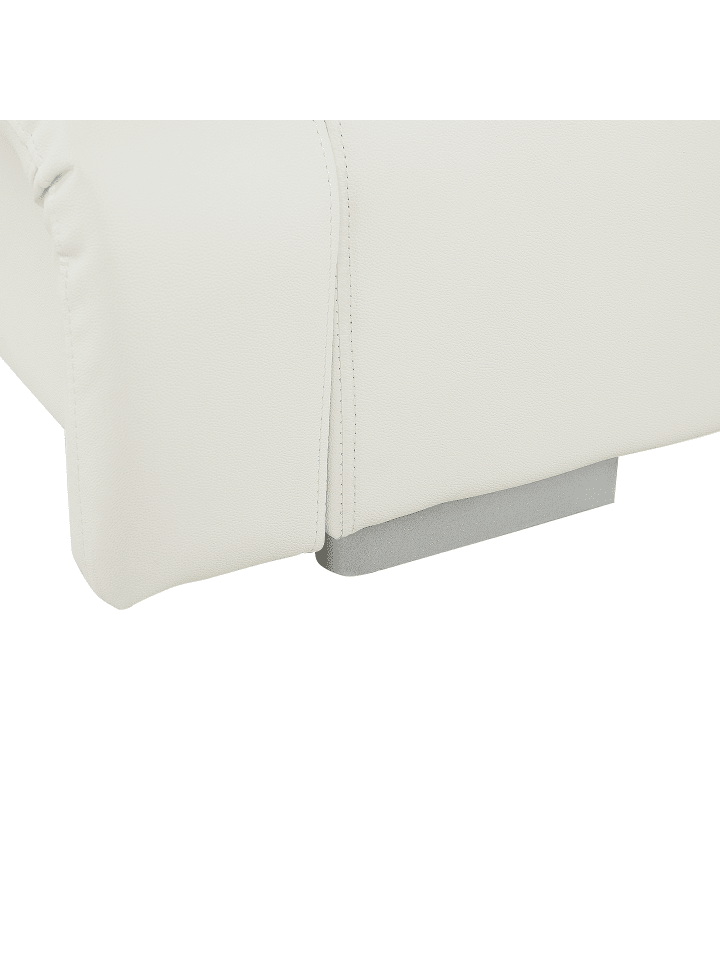 Beliani Doppelbett NANTES in Weiß/Silber - (W) 168 x (H) 97 x (L) 237 cm günstig kaufen onesize
