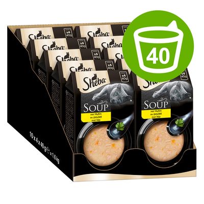 Sparpaket 40 x 40 g Multipack Sheba Classic Soup Frischebeutel