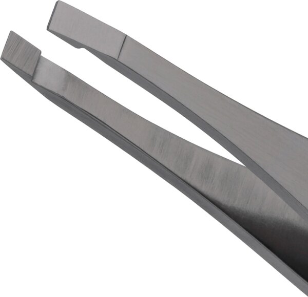 Tweezerman Flat Tip Tweezer - Gerade Pinzette, Gunmetal Pinzette