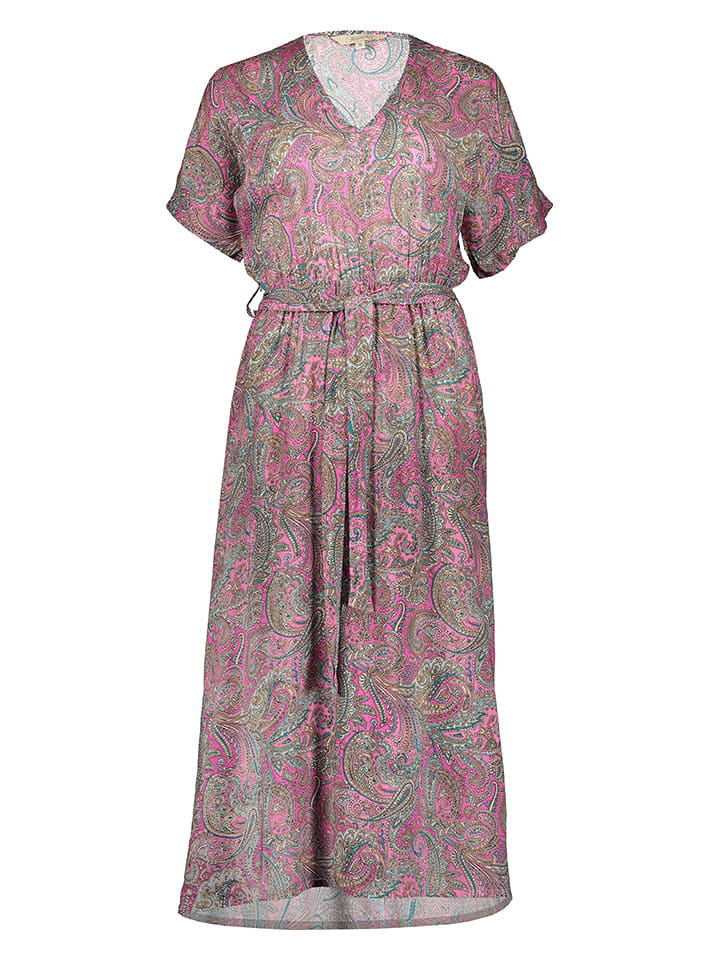 Herrlicher Kleid in Pink/ Grün günstig kaufen