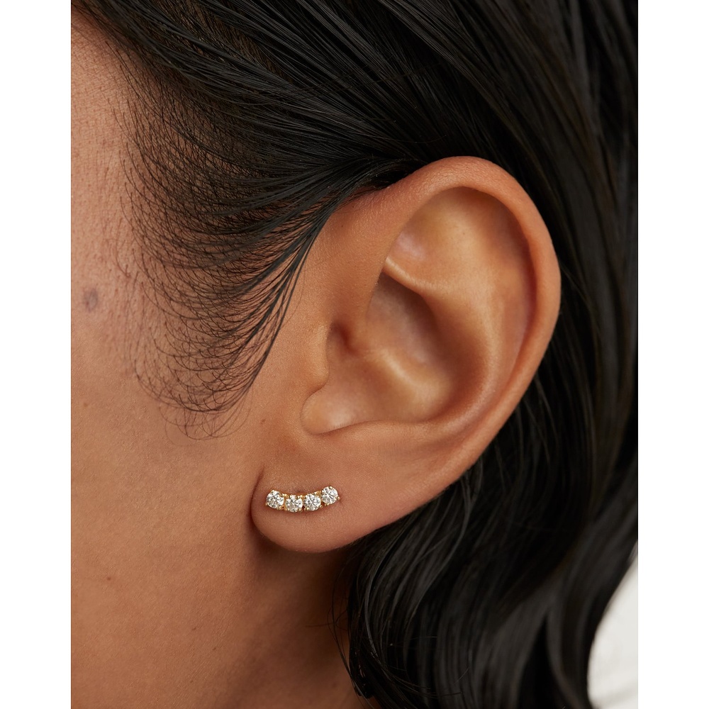 P D Paola Boucle d'oreille unique 925 Argent Boucles d'oreilles