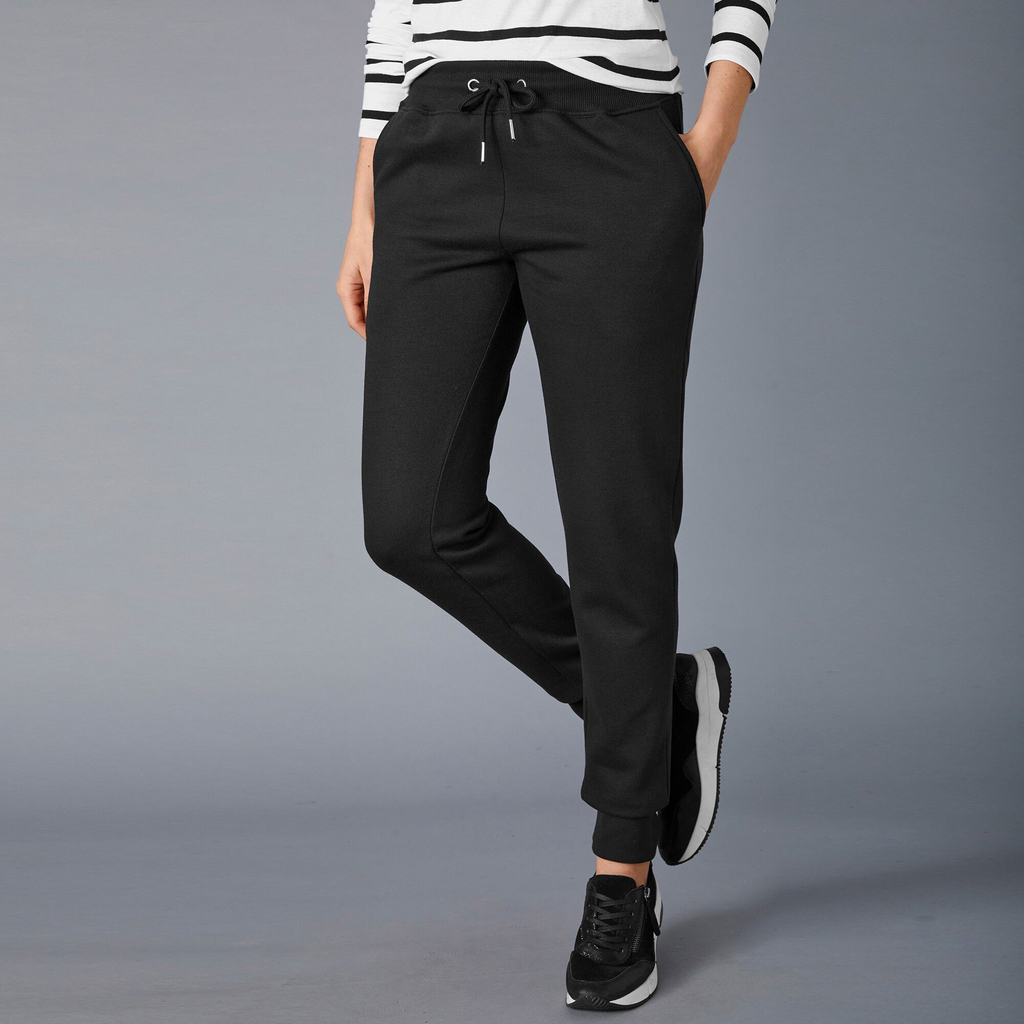 Pantalon jogging en molleton gratté