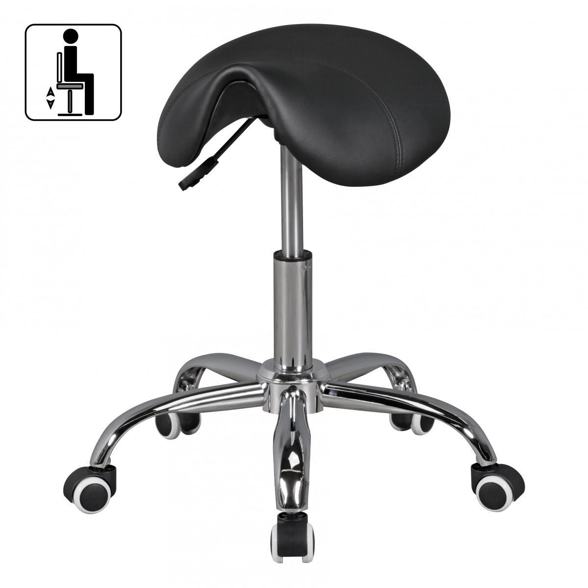 Amstyle Drehhocker CURVE Schwarz