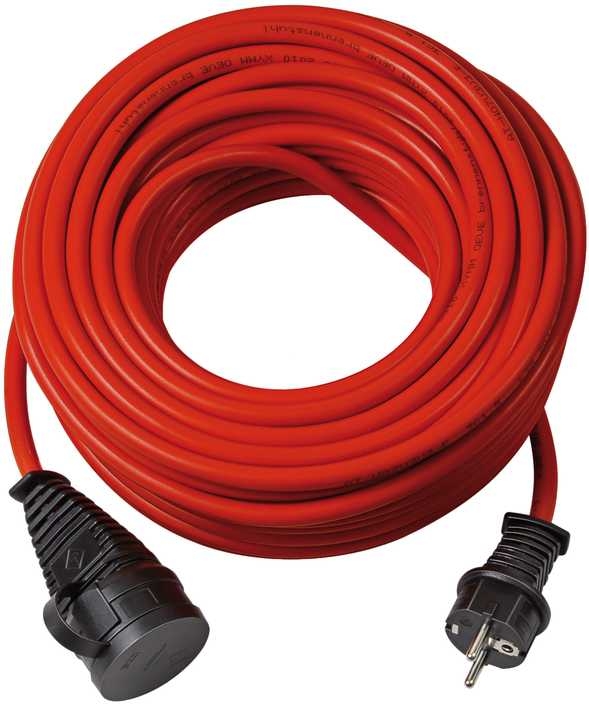 Cabo de extensão Brennenstuhl 1169830 BREMAXX IP 44 de 10 m, vermelho, AT-N05V3V3-F 3G1,5